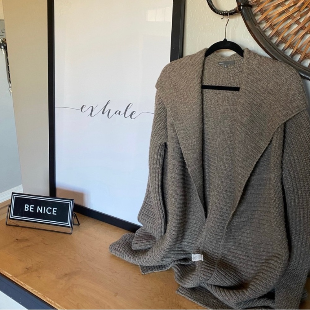Vince. Hooded cardigan/duster | LG